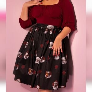 Vixen by Micheline Pitt Pennywise Swing Skirt 2X EUC